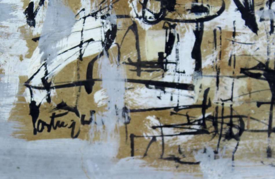 Arthur Cantrell - Lisbon harbour - A lovely mixed media work - Invest now!!