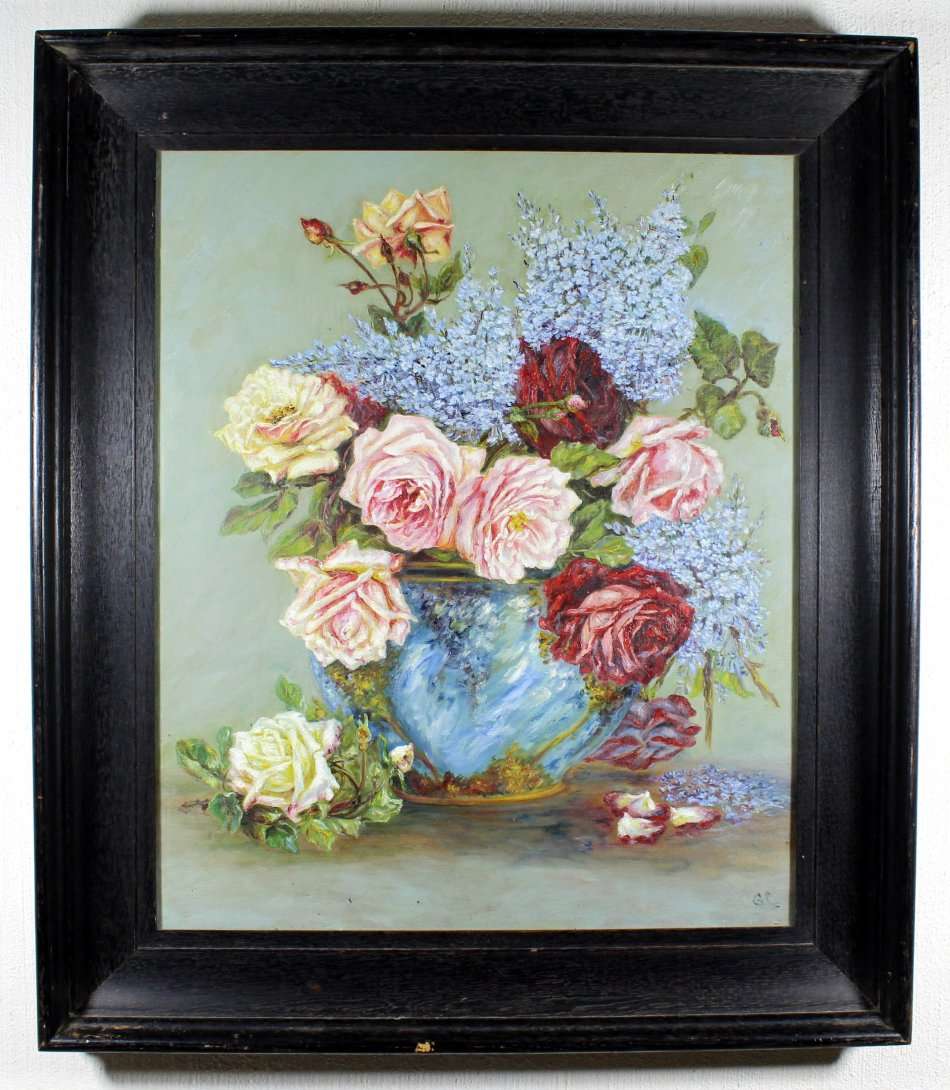 GC - Still life flowers - A beautiful oil painting! - Spoil yourself, bid now!