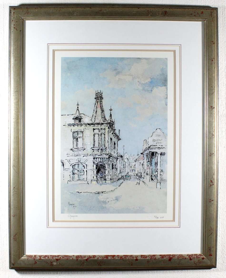 Gregoire Boonzaier - Street scene - A beautiful limited edition print! - Bid now!