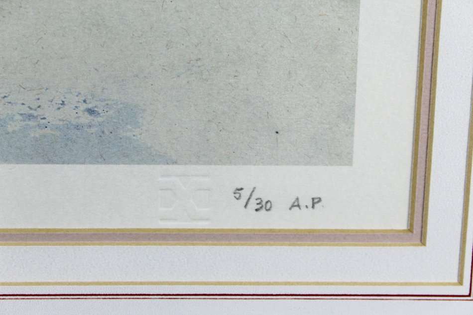 Gregoire Boonzaier - Street scene - A beautiful limited edition print! - Bid now!