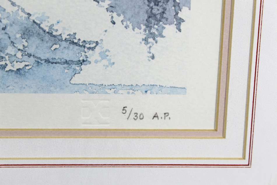 Gregoire Boonzaier - Cape Town street scene - A beautiful limited edition print! - Bid now!