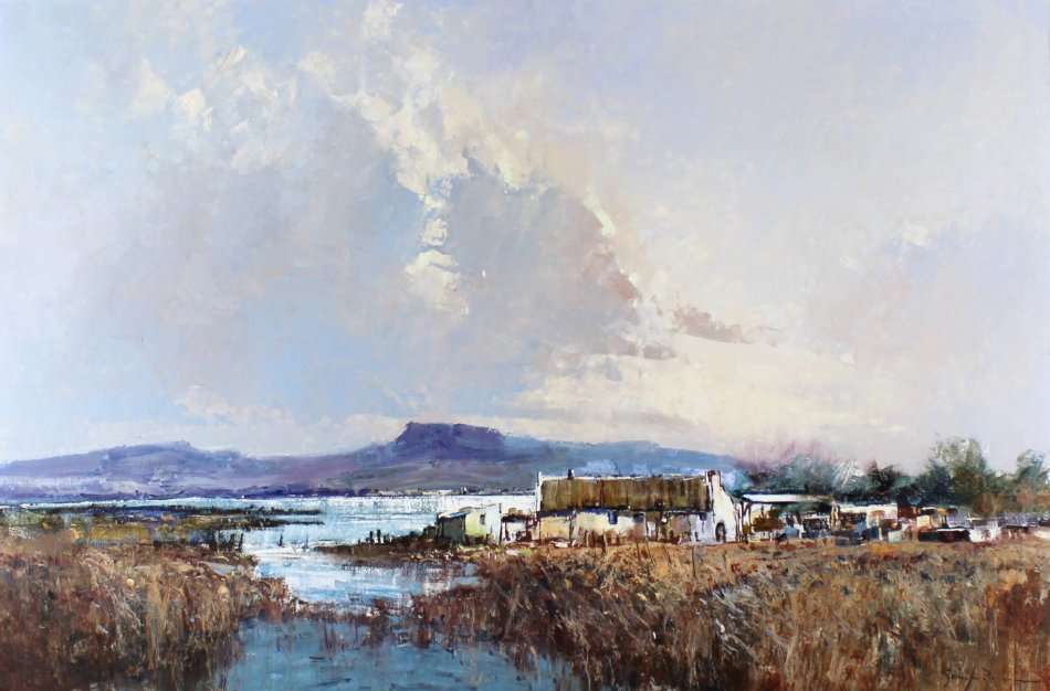 Gerrit Roon - Farm scene next to river - Investment art at its finest! - Bid now!! Free courier!