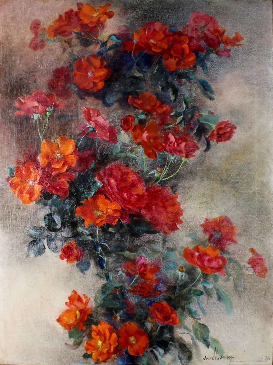 M. VerElst - Still life flowers - Beautiful art! - Bid now!!