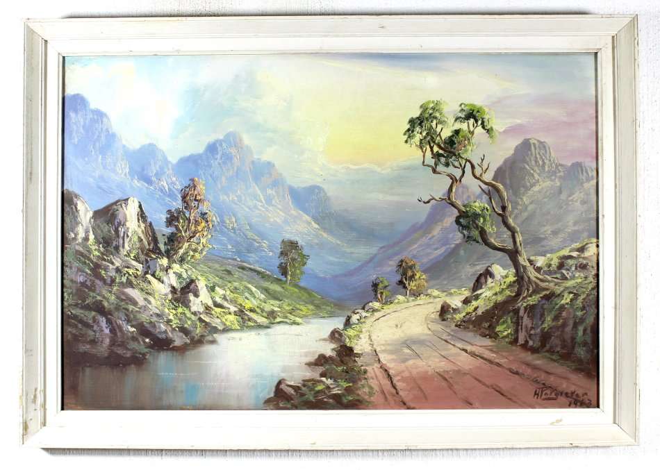 Hansie Potgieter - Dirt road in the mountains - A treasure! - Bid now!