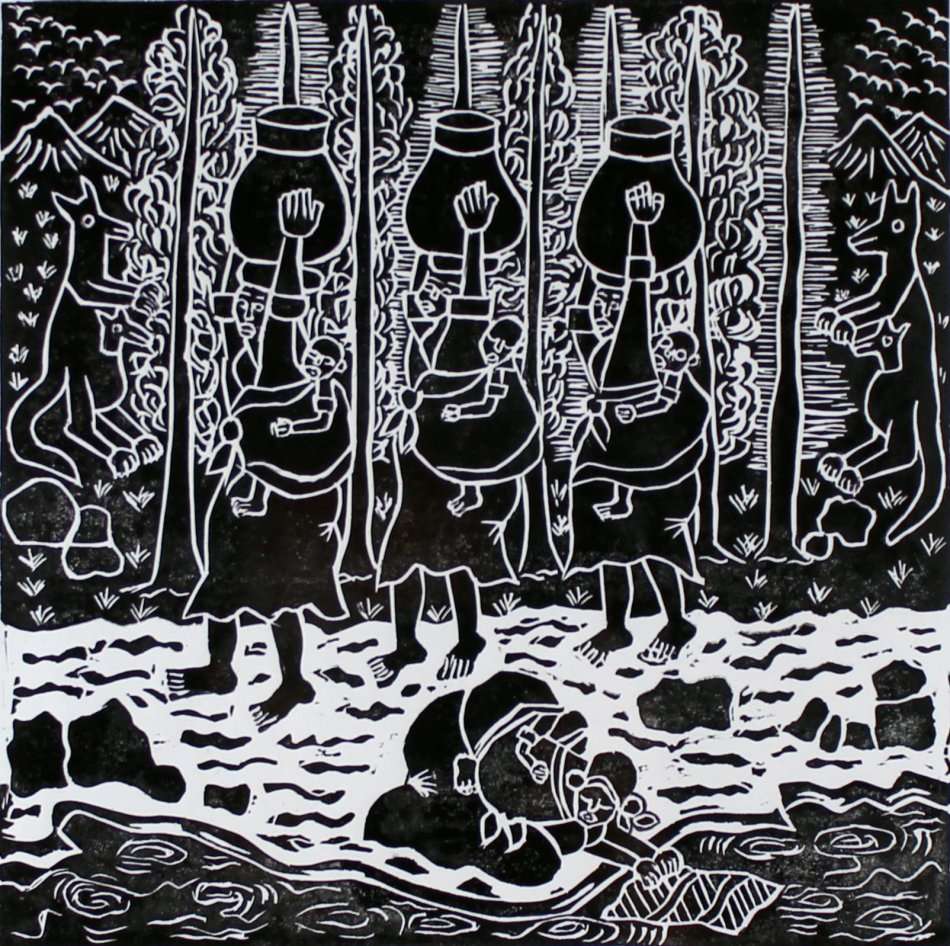 Solomon Bobela - Mothers & Children, Kangaroos & Babies - A beautiful treasure!! - Bid now!