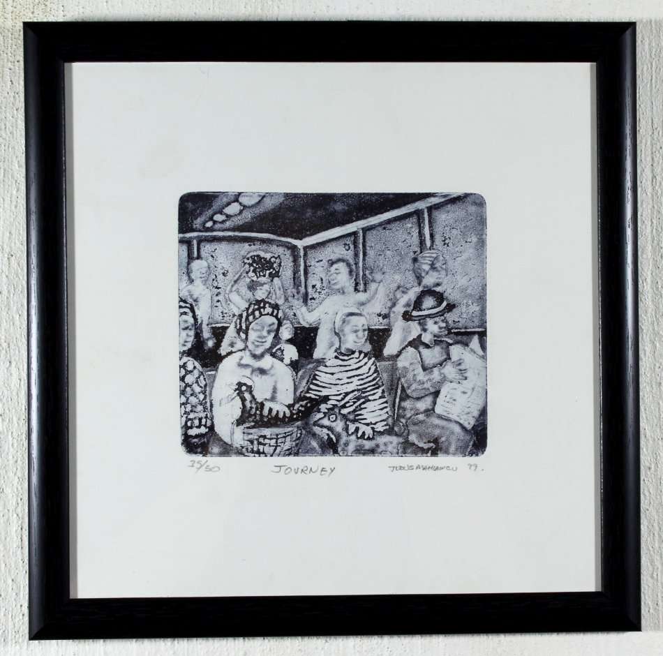 Judas Mahlangu - Journey - A beautiful etching!! - Bid now!