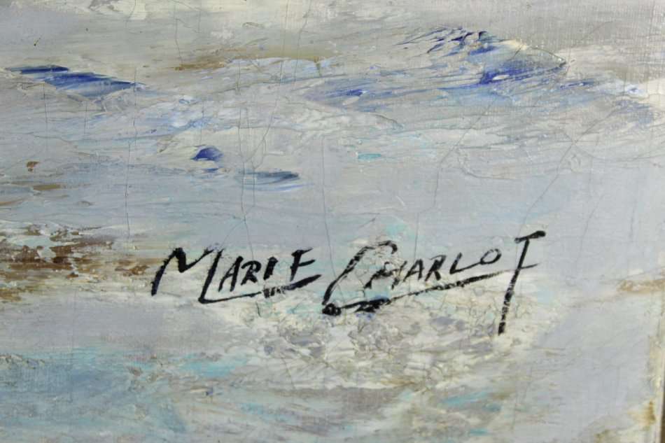 Marie Charlot - Beach scene - A stunner! - Bid now!