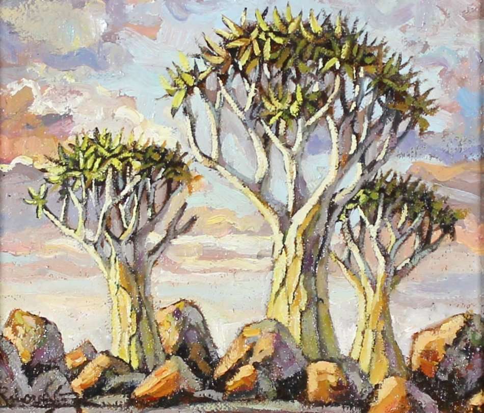 Ryan Loubser - 3 Quiver trees - Stunning art!! Bid now!!