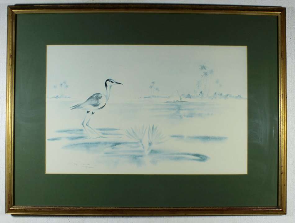 Clive Walker - Okavango Lilly Trapper - A lovely print! - Giveaway price, bid now!!