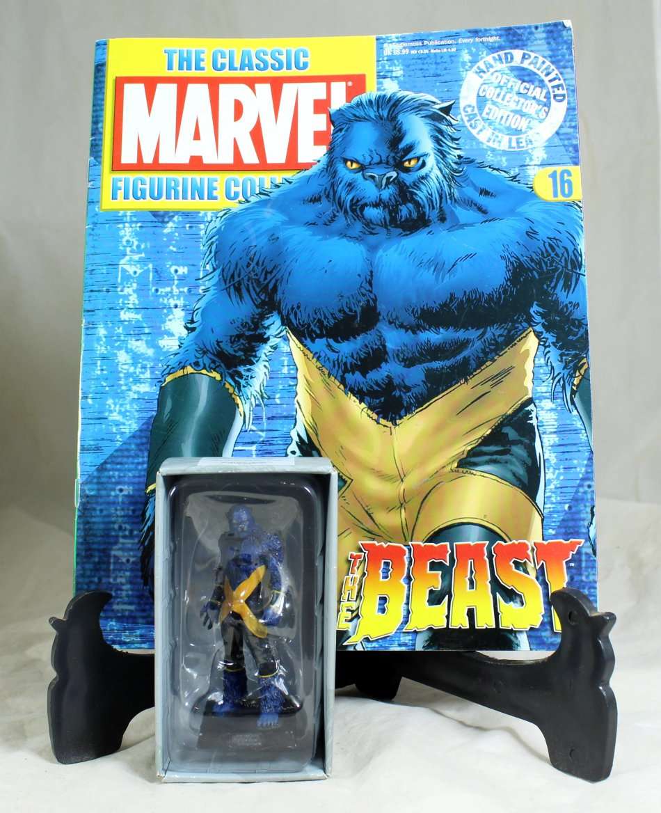 Classic Marvel Collection - Lead, Hand Painted Action Figure with Book - The Beast #16 - Bid Now!