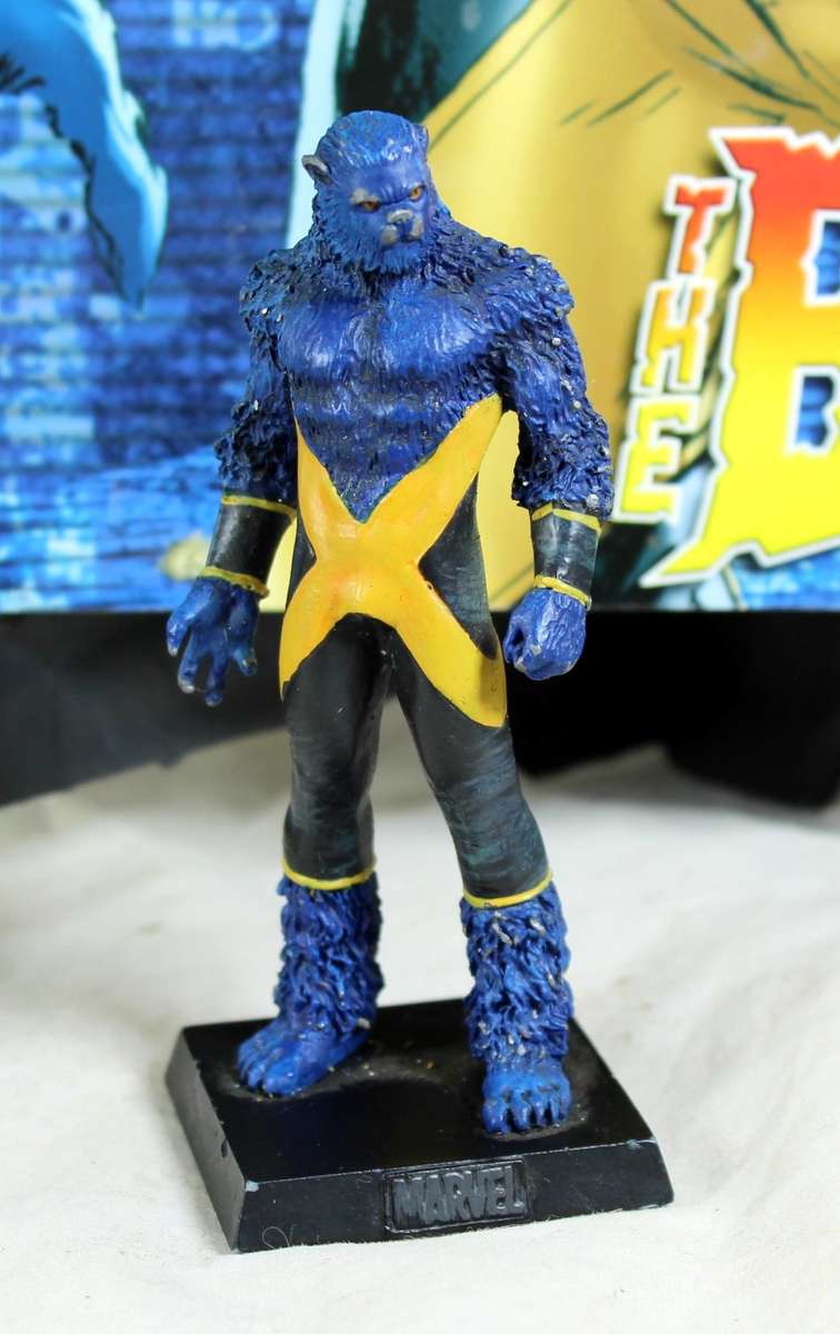 Classic Marvel Collection - Lead, Hand Painted Action Figure with Book - The Beast #16 - Bid Now!