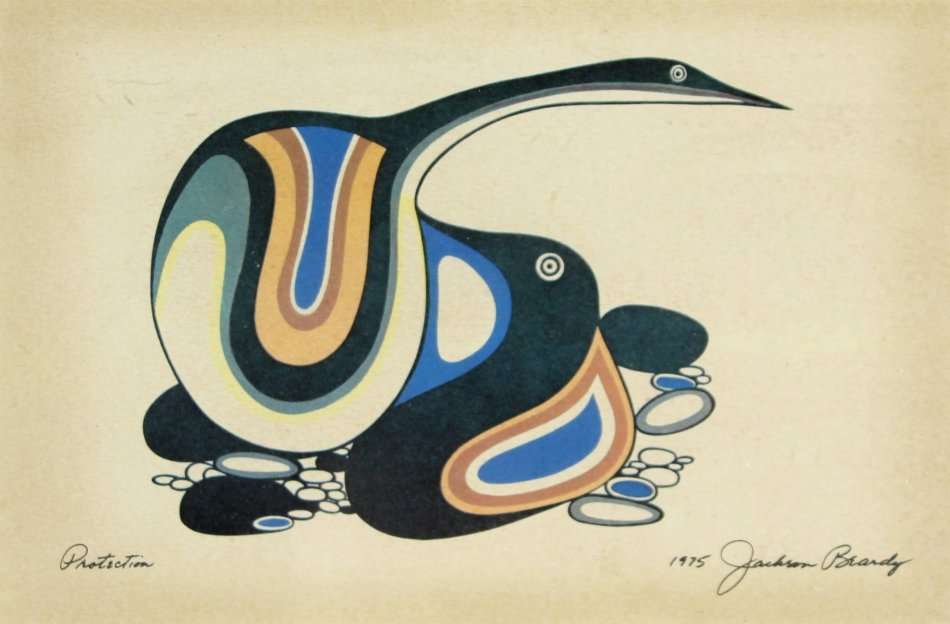 Jakson Brady (USA) - Protection - A lovely print! Bid now!