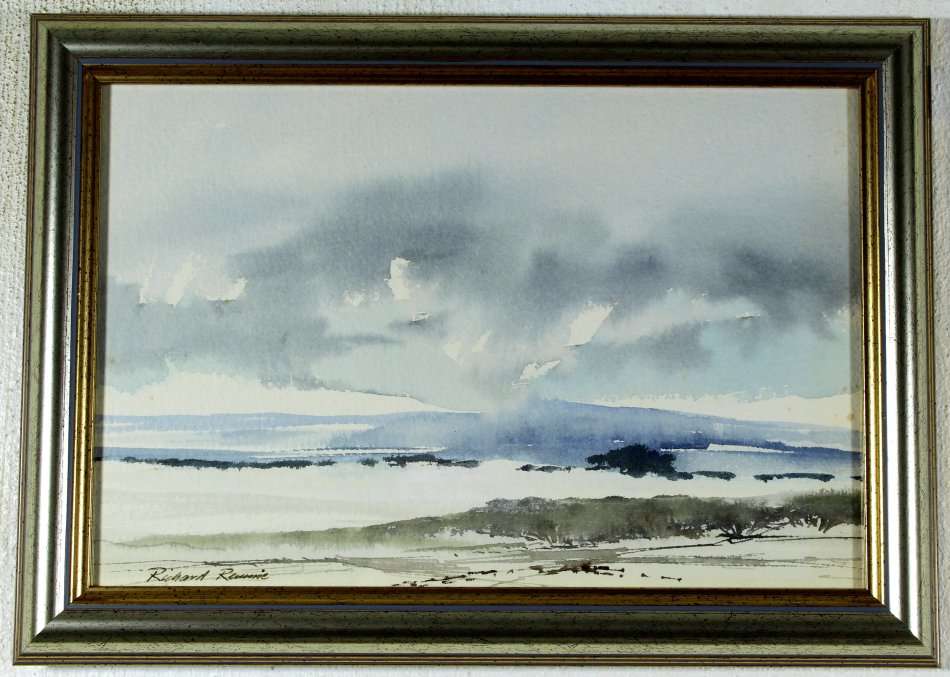 Richard Rennie - Landscape - A beautiful little watercolor! Bid now!