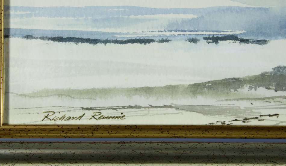 Richard Rennie - Landscape - A beautiful little watercolor! Bid now!