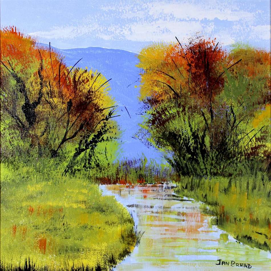Jan Brand - River with mountains - A beautiful treasure! - Investment art,