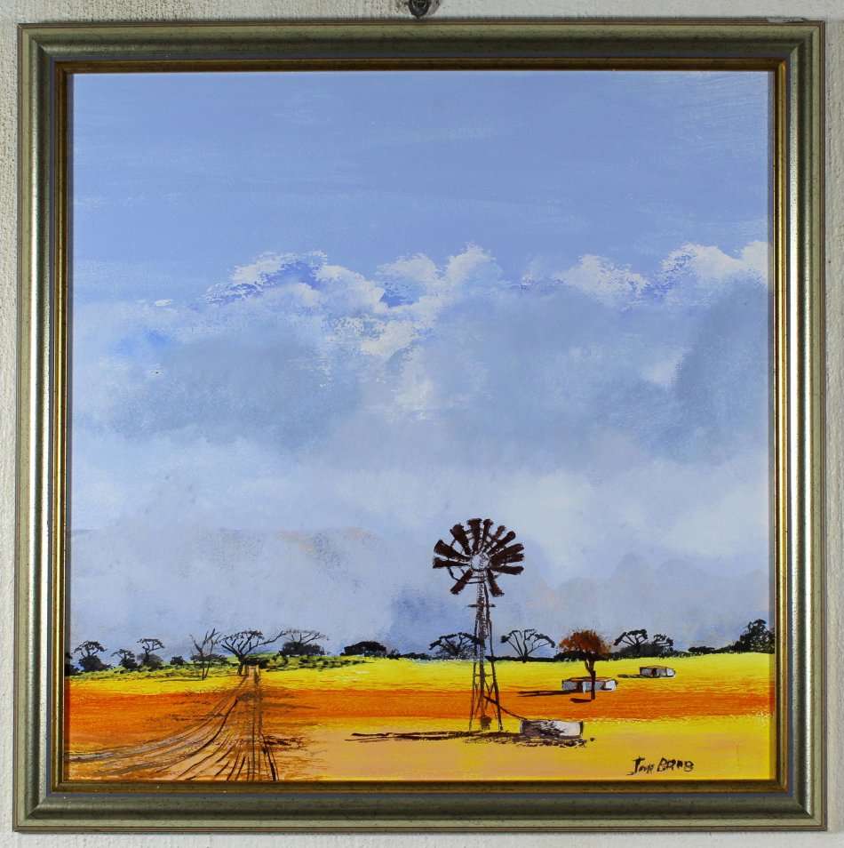 Jan Brand - Windmill in a landscape - A beautiful treasure! - Investment art, bid now!