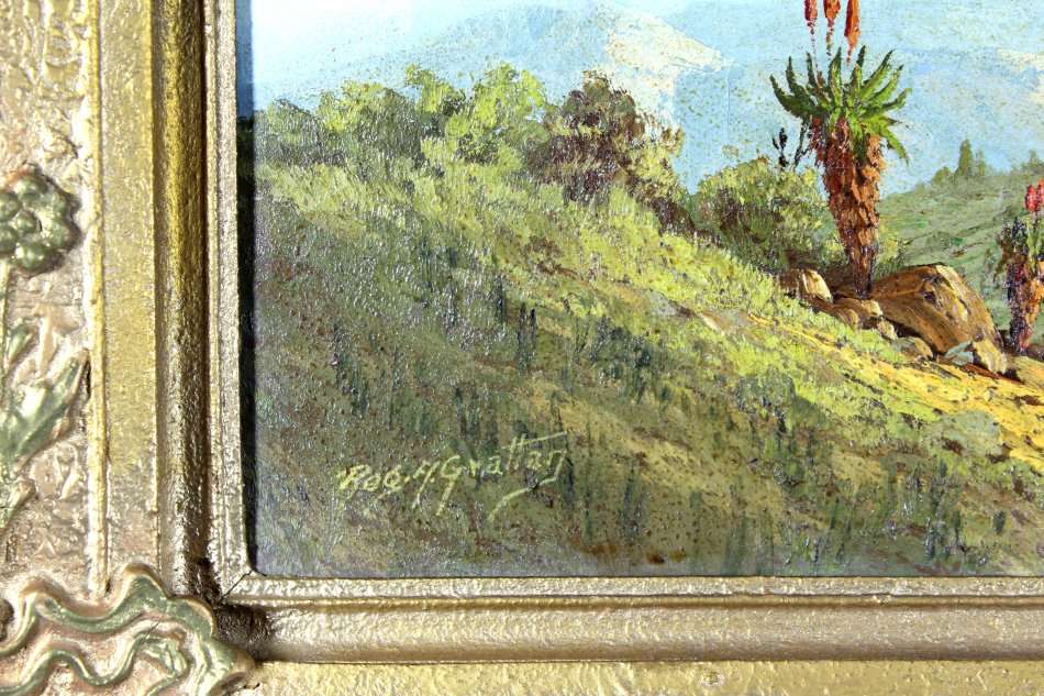 Reg Grattan - Aloes in a landscape - Beautiful art!! Bid now!!