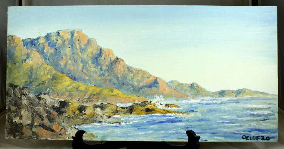 Oelof - Seascape - A delightful little oil painting! - Giveaway! - Bid now!!