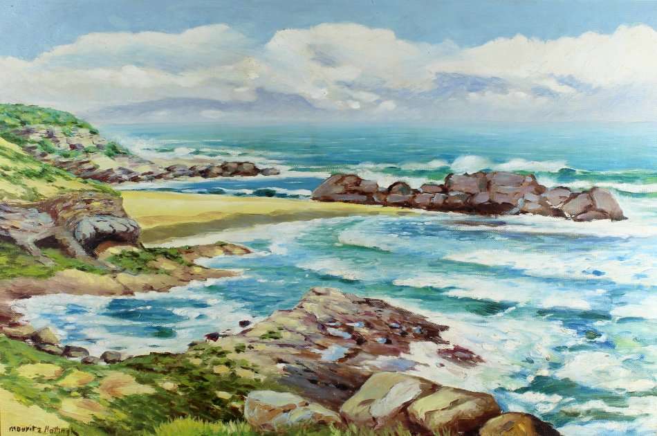 Mouritz Hatting - Seascape - Beautiful art!! Bid now!!