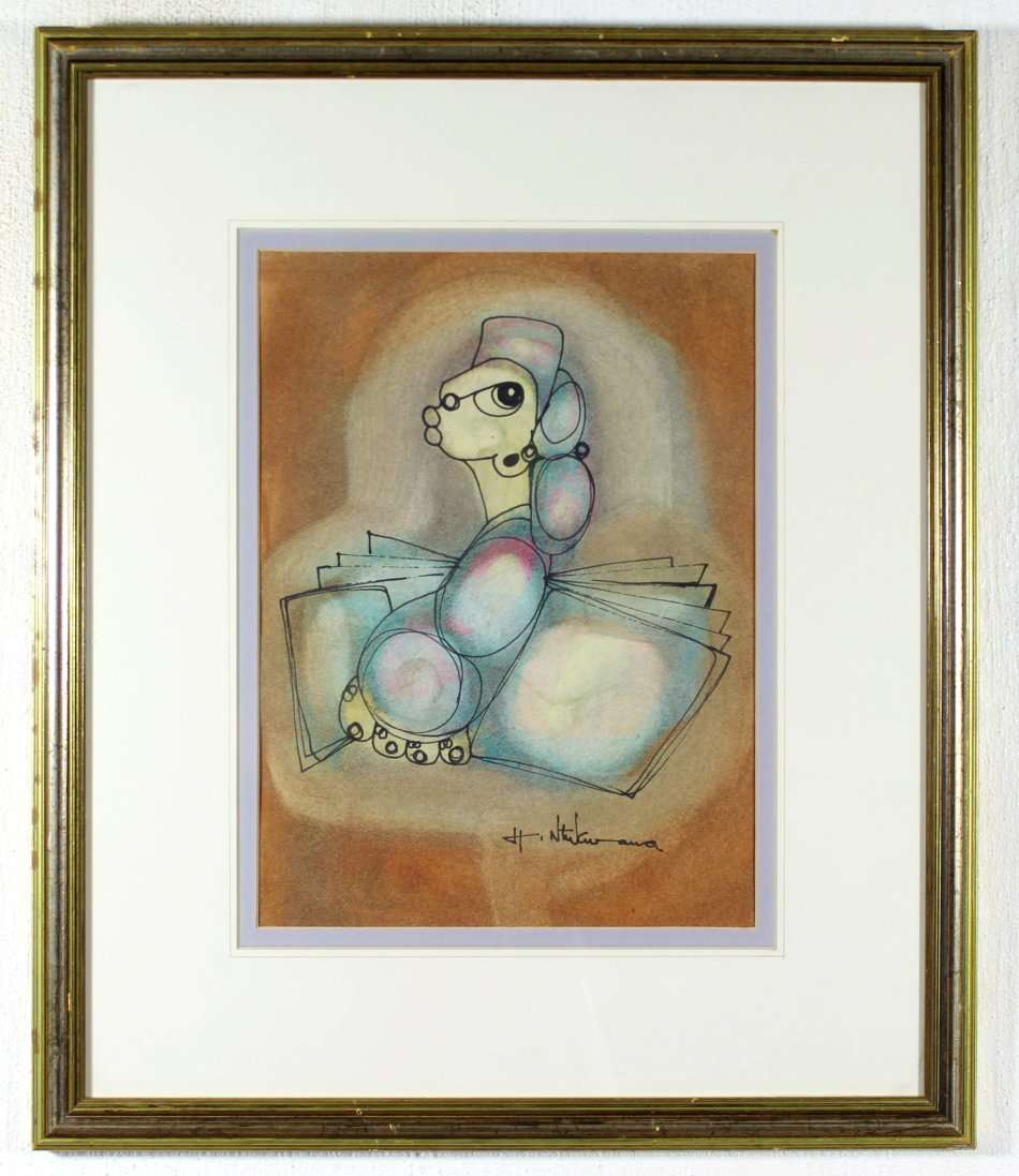 Hargreaves Ntukwana - Figure with papers - A beauty, bid now!!