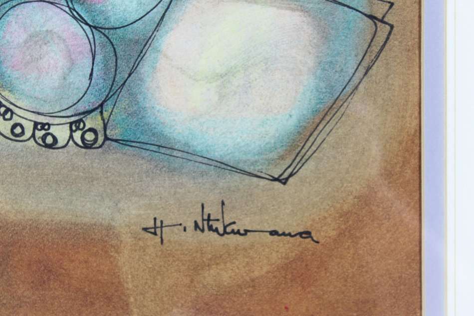 Hargreaves Ntukwana - Figure with papers - A beauty, bid now!!