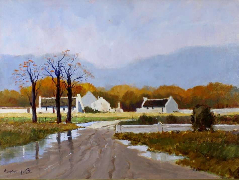 Eugene Hurter - Farming scene - A beautiful painting! - Stunning Frame!!  Bid now!!