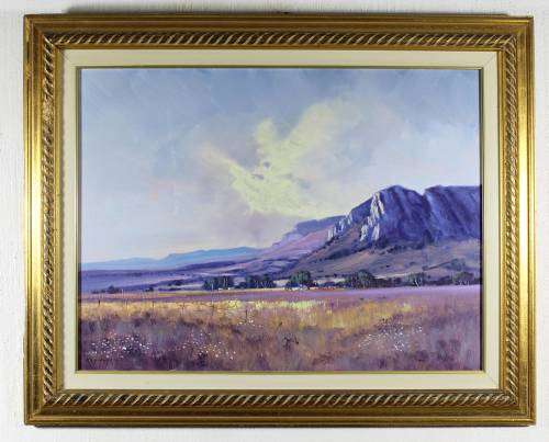 Ken Hunkin - Farmstead at the foot of the mountains - Beautiful! - Bid now!