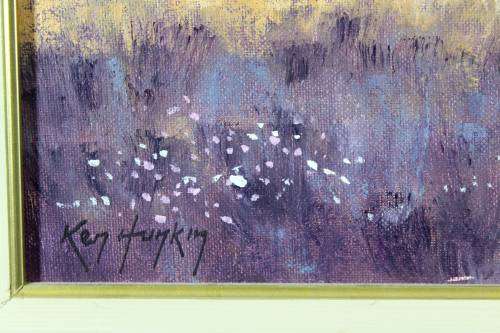 Ken Hunkin - Farmstead at the foot of the mountains - Beautiful! - Bid now!