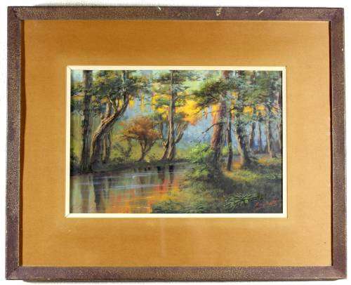 FA Scotty (G Fasciotty) - River in the woods - Beautiful! - Bid now!