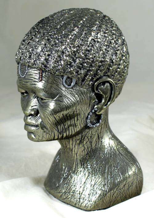 Casper Darare - Young Khoisan Woman - Posthumous Cold Casting - Magnificent!! Bid now!