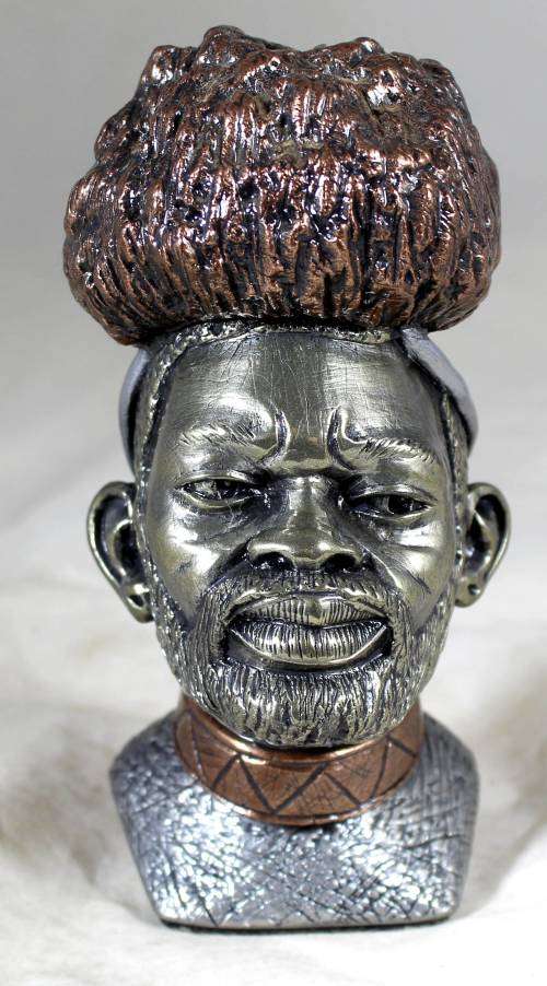 Casper Darare - Zulu Warrior - Posthumous Cold Casting - Magnificent!! Bid now!