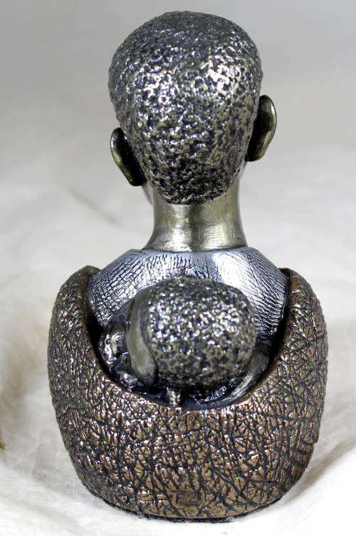 Casper Darare - Shona Mother and Baby - Posthumous Cold Casting - Magnificent!! Bid now!