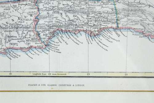 Edward Weller map - Cape of Good Hope - Hand colored - A beauty! - Bid now!!