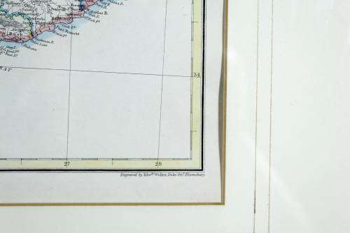 Edward Weller map - Cape of Good Hope - Hand colored - A beauty! - Bid now!!