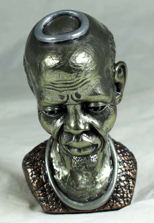 Casper Darare - Shona Kraal Head - Posthumous Cold Casting - Magnificent!! Bid now!