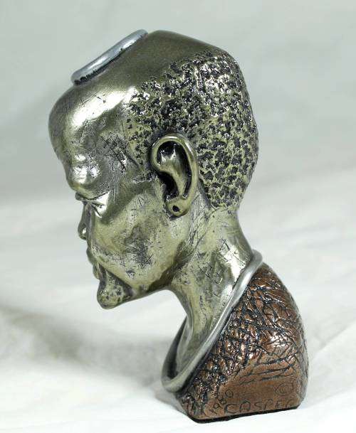Casper Darare - Shona Kraal Head - Posthumous Cold Casting - Magnificent!! Bid now!