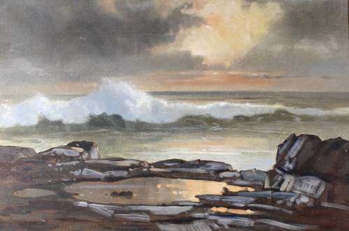 Brian Wiles - Seascape - A beautiful oil painting. Investment art,