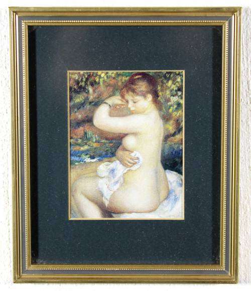 Nude study - A lovely print! Bid now!
