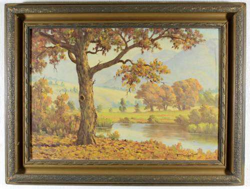 F Wort - Near Stellenbosch - A beautiful painting from a talented artist! Bid now!!