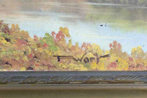 F Wort - Near Stellenbosch - A beautiful painting from a talented artist! Bid now!!