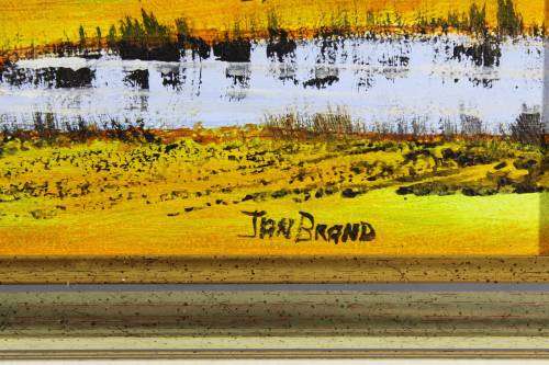 Jan Brand - Wine farm with mountains - A beautiful treasure! - Investment art, bid now!