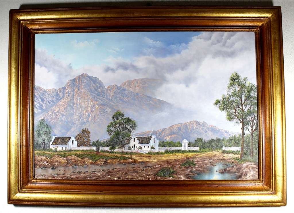Lesley Alistoun - Farm house at the foot of the mountains