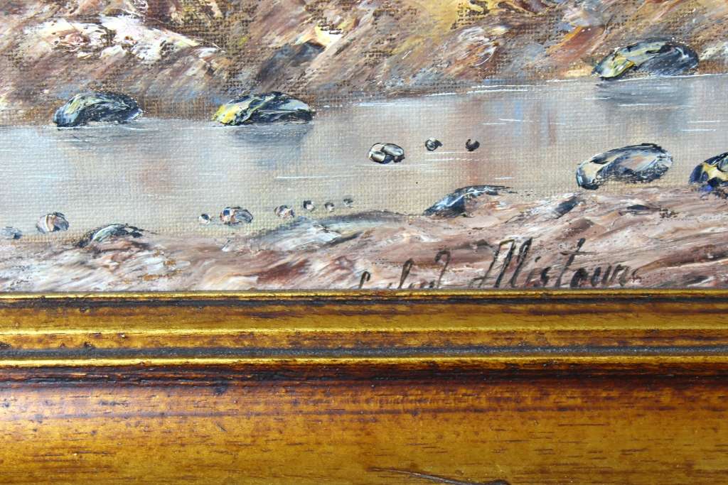 Lesley Alistoun - Farm house at the foot of the mountains