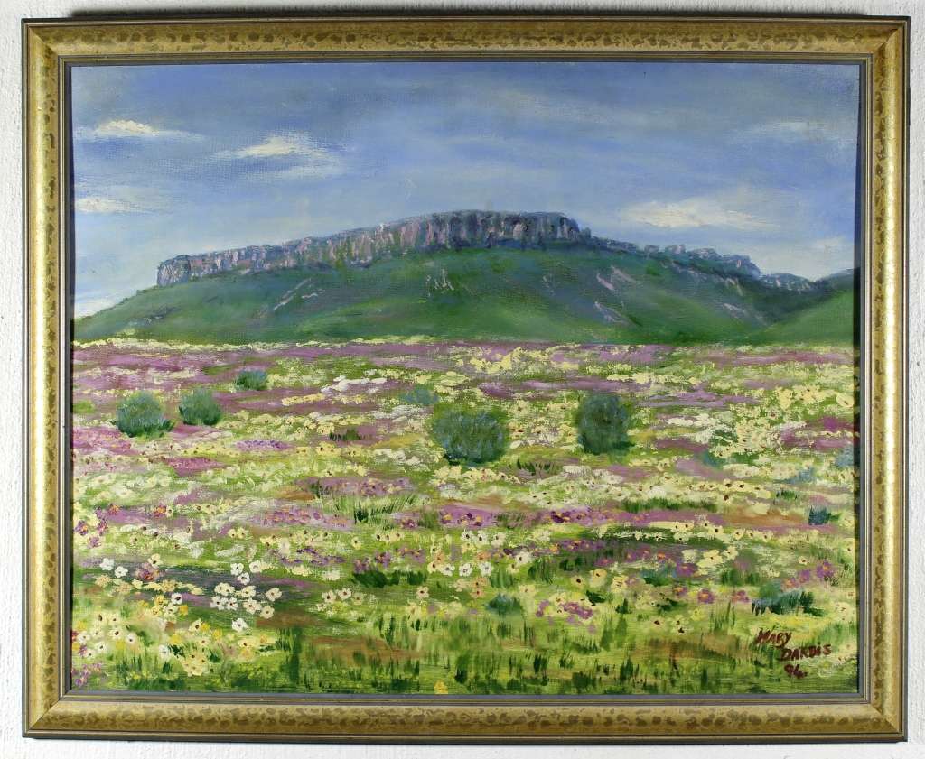 Mary Darbis - Field of flowers - Beautiful art! - Bid now!