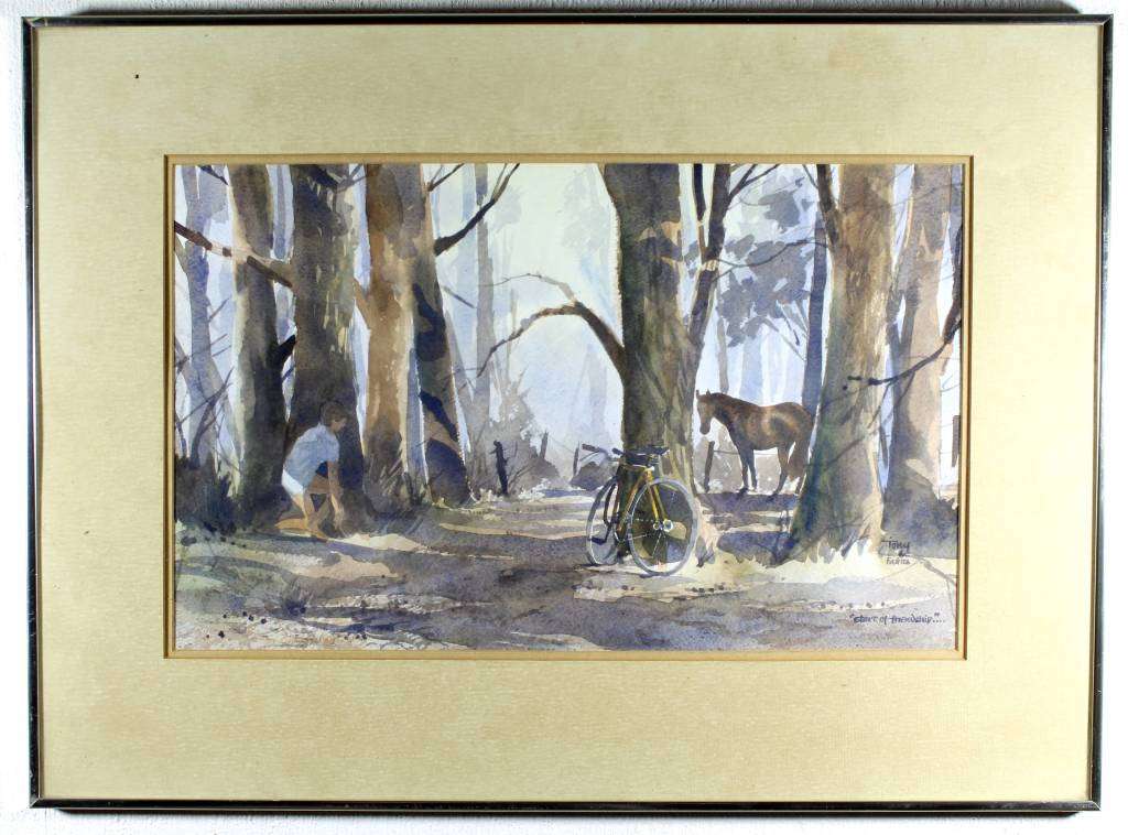 Tony de Freitas - Start of a friendship - Stunning art!! Bid now!!