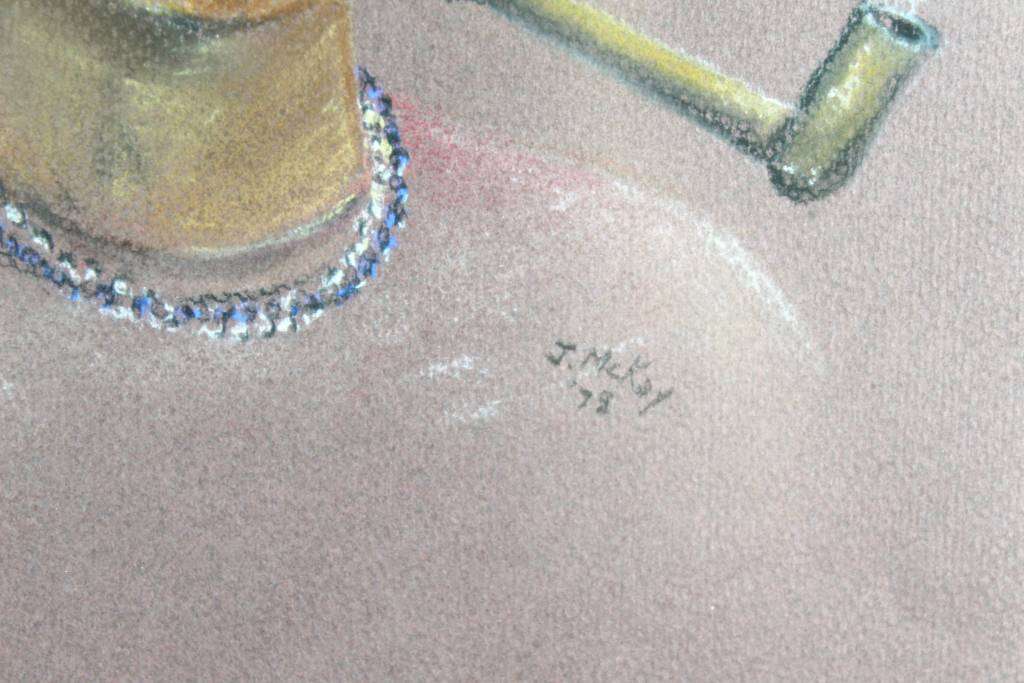 J McKay - Smoking a pipe - A beauty! - Low price, bid now!