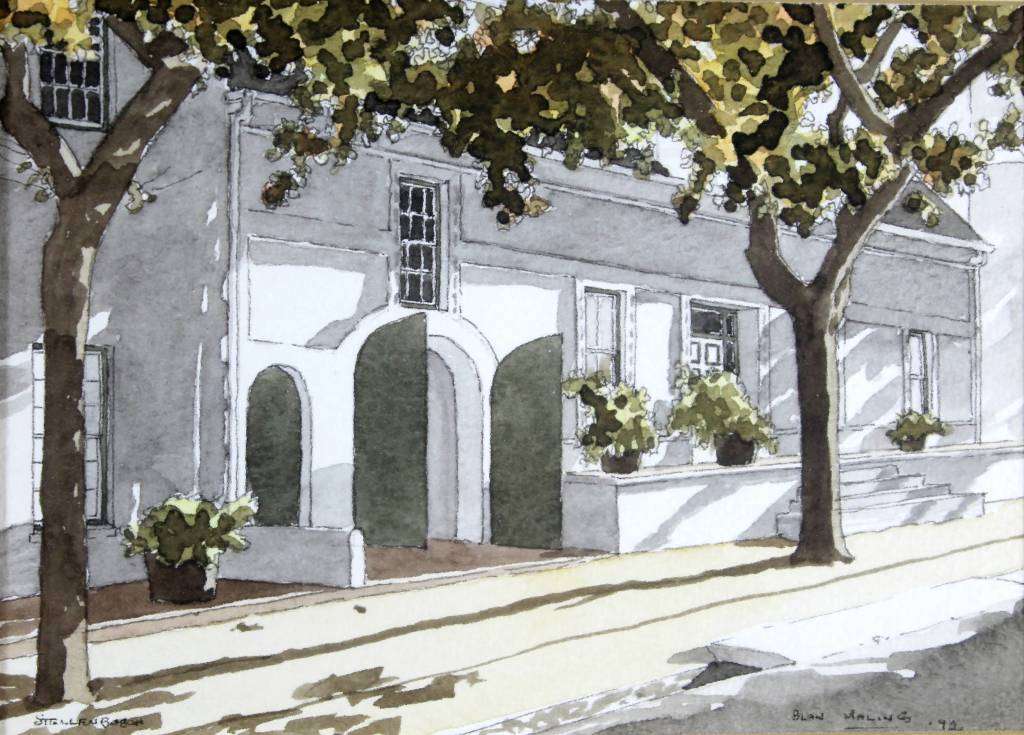 Alan Maling - Stellenbosch with trees