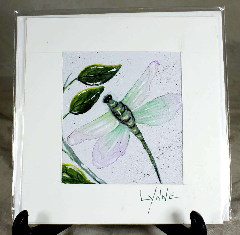 Lynne Jackson - Dragonfly - Watercolor greeting card