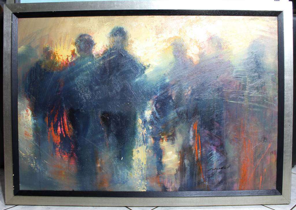 Peter Hall - Dark abstract figures