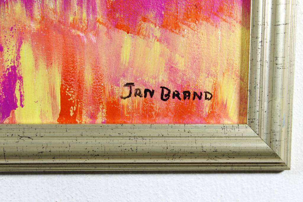 Jan Brand - Colorful fields with farmhouses